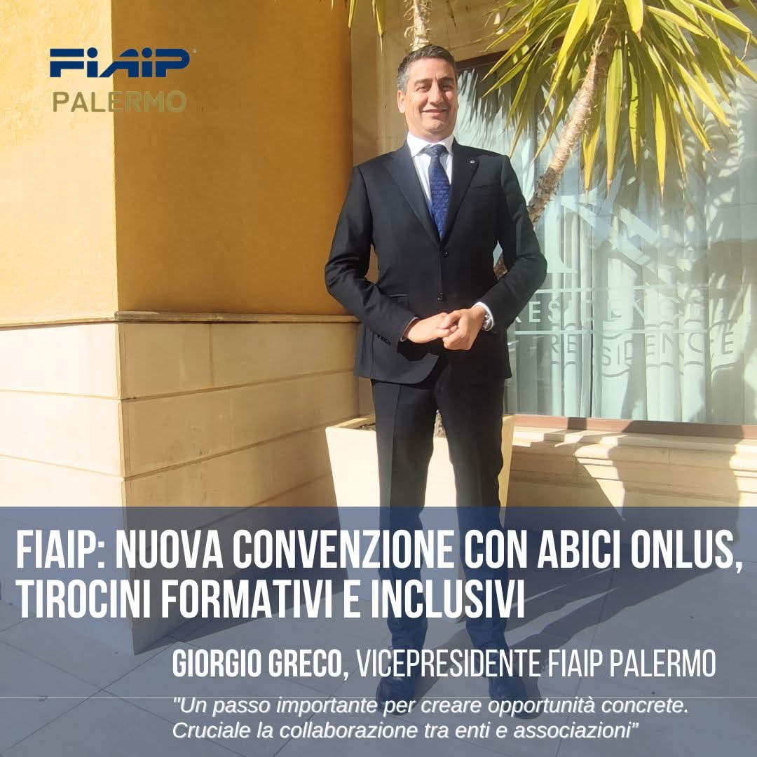 FIAIP: NUOVA CONVENZIONE CON ABICI ONLUS, TIROCINI FORMATIVI E INCLUSIVI