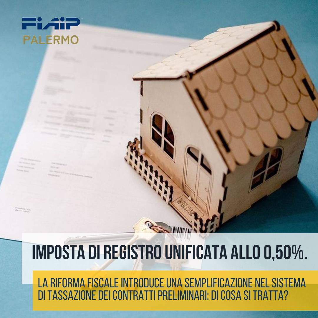 Contratti Preliminari. Imposta di registro unificata allo 0,50%